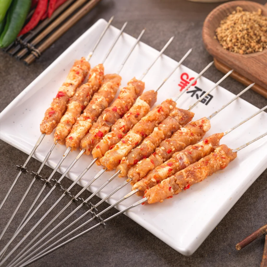 蒜香五花肉 Garlic Flavored Pork Belly Skewer